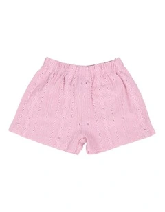 Textured Short in Pink