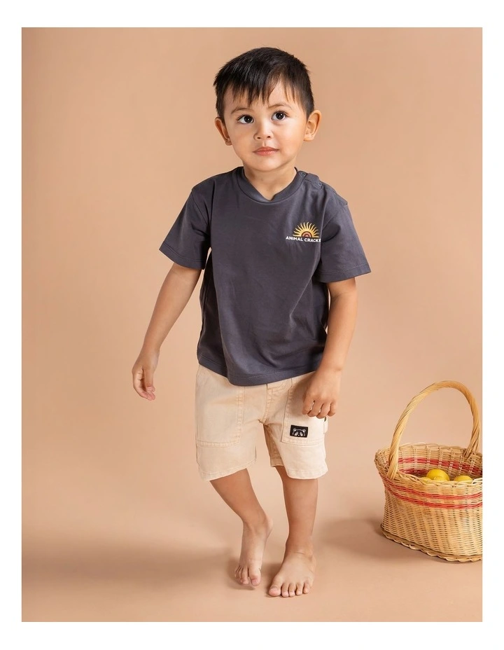 Glide Shorts in Tan image 2