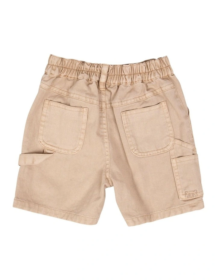 Glide Shorts in Tan image 3