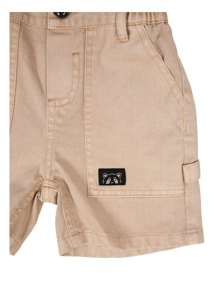 Glide Shorts in Tan image 4