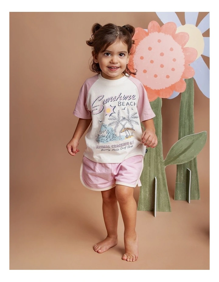 Athletics Shorts in Pink image 2