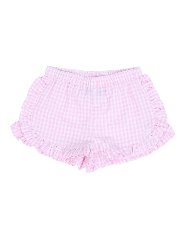 Checkered Short in Pink image 1