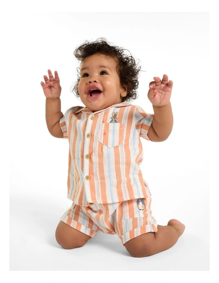 Stripe Set in Blue/Orange image 1