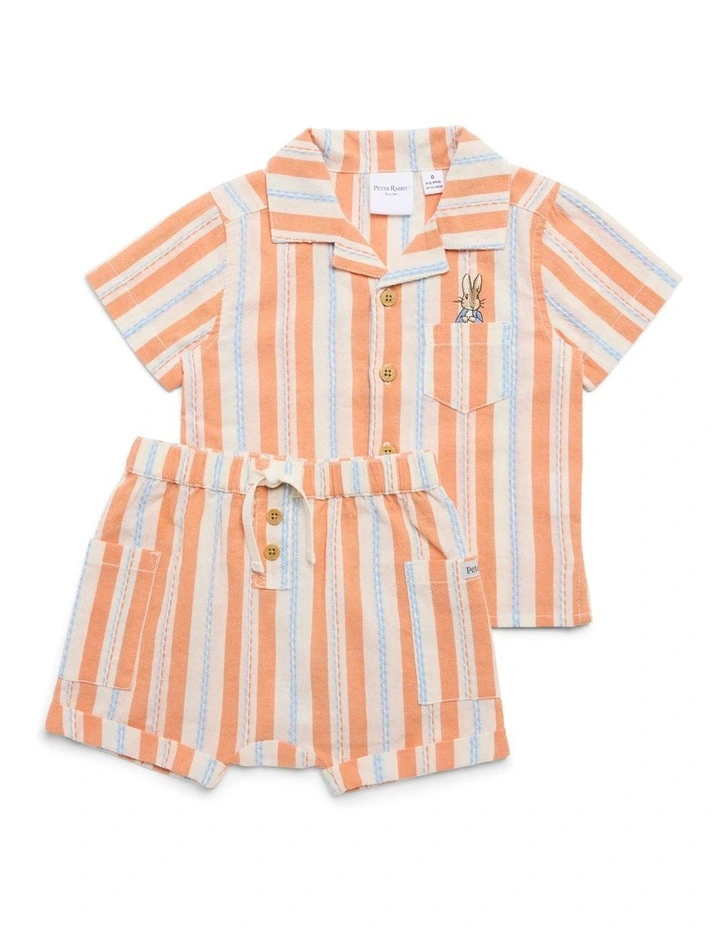 Stripe Set in Blue/Orange image 4