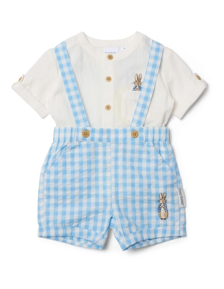 Peter Rabbit Shirt and Overall Set image 2