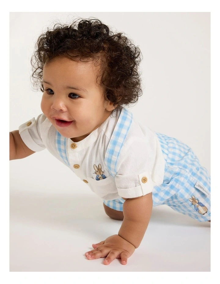 Peter Rabbit Shirt and Overall Set image 5