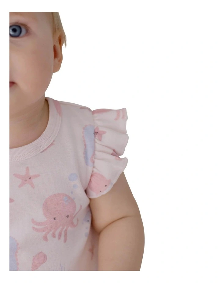 Seascape Top And Woven Bloomer Set in Pink image 7
