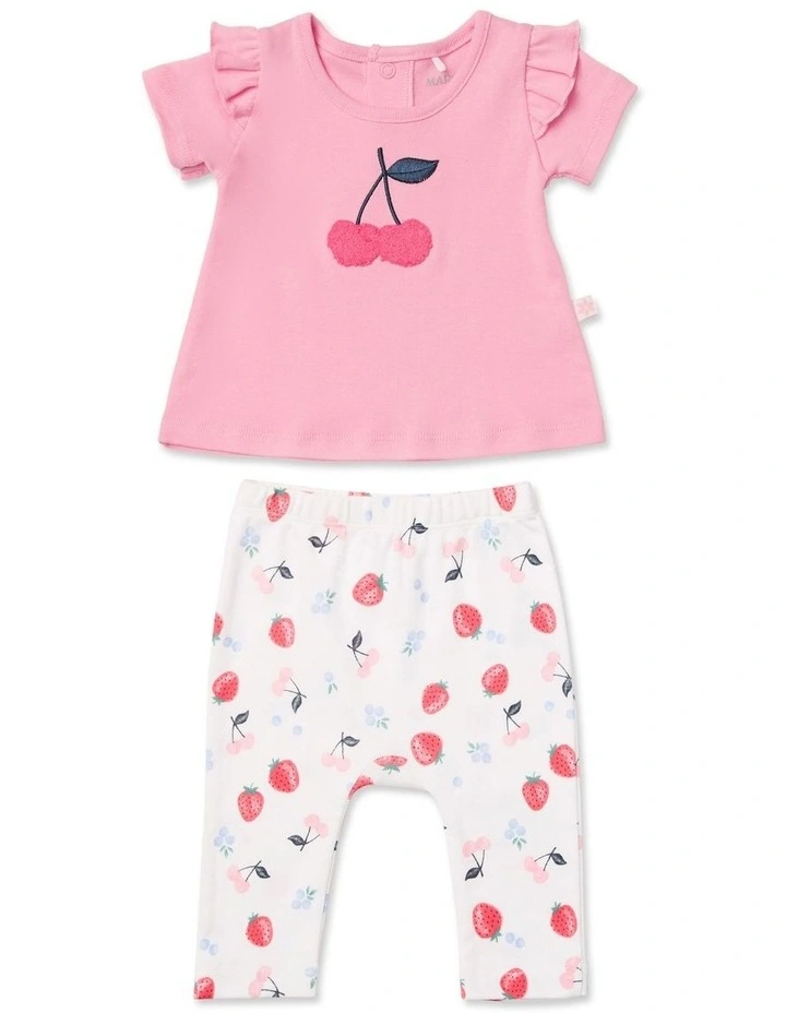 Field of Berries T-Shirt & Leggings Set in Multi image 1