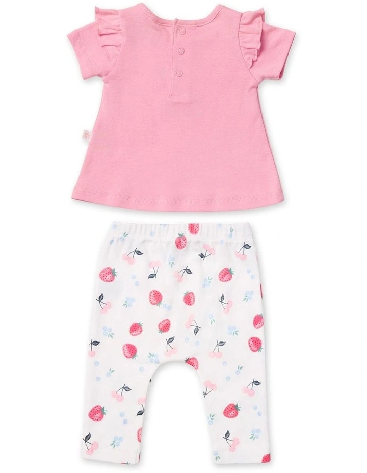Field of Berries T-Shirt & Leggings Set in Multi image 2