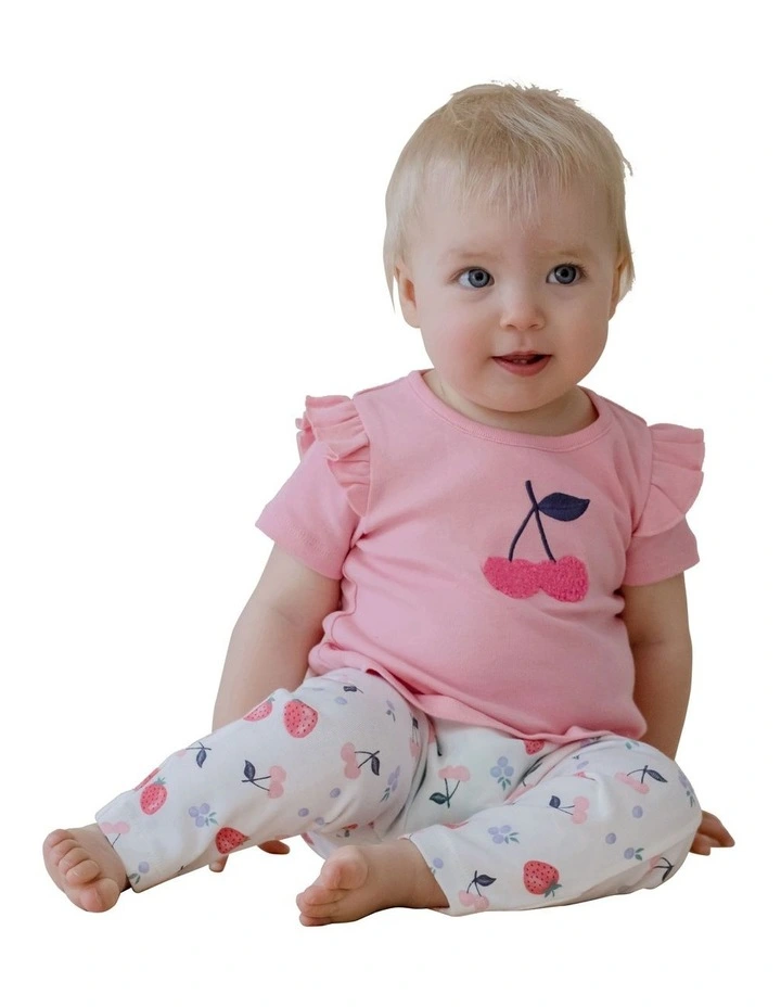 Field of Berries T-Shirt & Leggings Set in Multi image 4