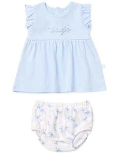 Vintage Floral Dress And Bloomer Set in Multi