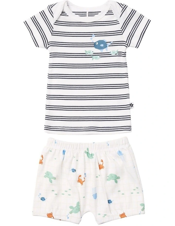 T-shirt And Shorts Set in Multi image 1