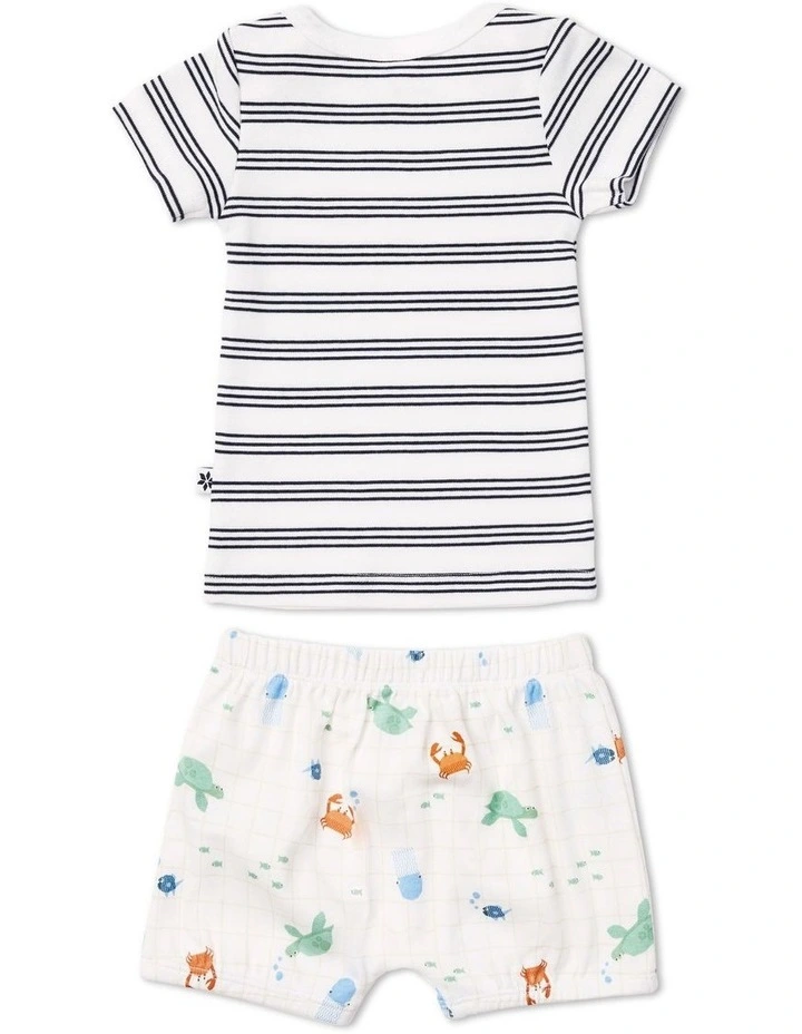 T-shirt And Shorts Set in Multi image 2