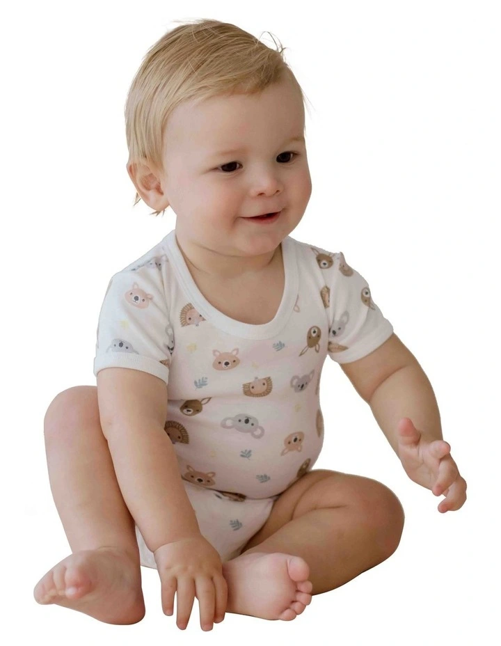 Australiana Bodysuit And Bib in Brown image 3