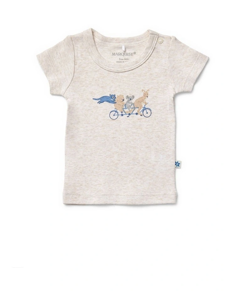 TEE AND WOVEN GINGHAM SHORTS SET image 2