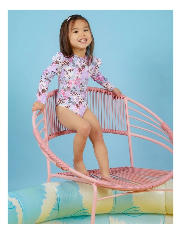 Ocean Breeze Long Sleeve One Piece (Sizes 0-3) in Print image 2