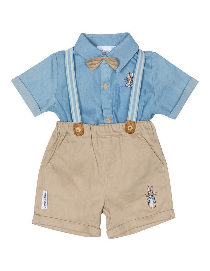 Peter Rabbit Bodysuit Set in Chambray | MYER