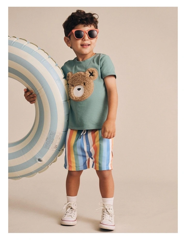 Beach Stripe Swim Short image 4