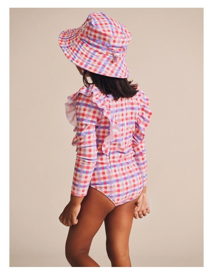 Scandi Frill Swimsuit in Multi image 2