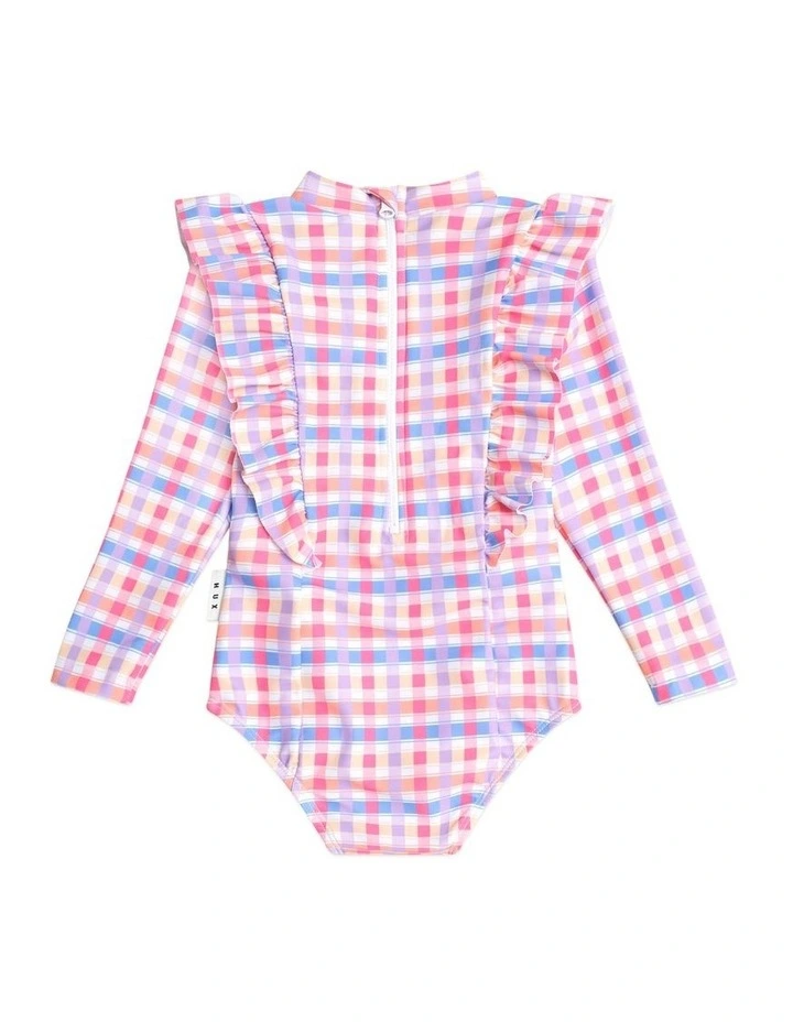 Scandi Frill Swimsuit in Multi image 4