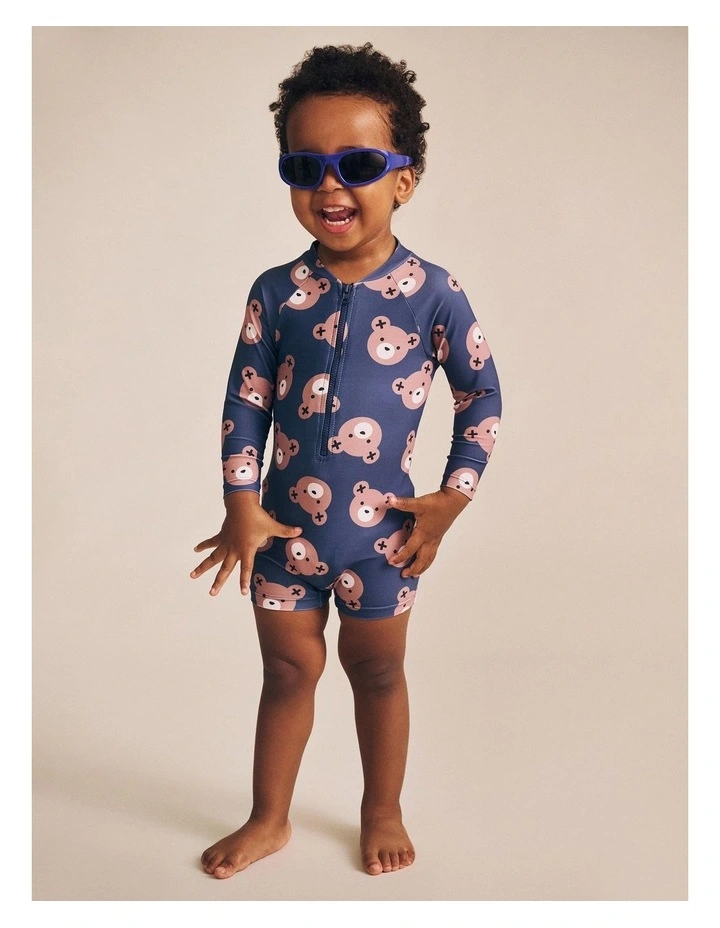 Huxbear Swimsuit Shortie in Blue image 2