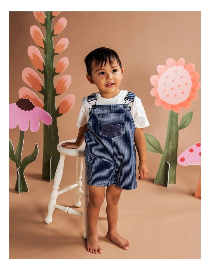 Vertical Overalls in Blue image 2
