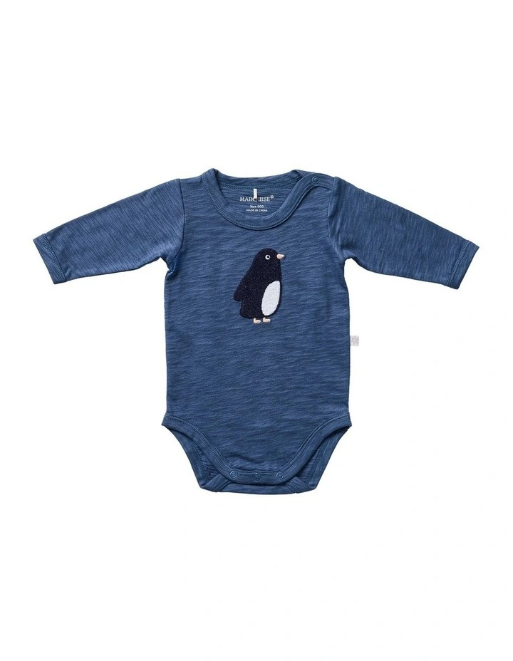 Penguin Friends Bodysuit & Footed Legging Set in Multi image 2