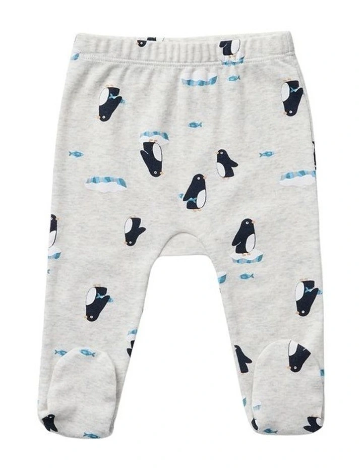 Penguin Friends Bodysuit & Footed Legging Set in Multi image 3