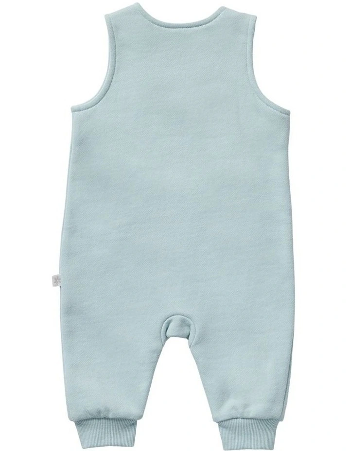 Brushed Fleece  Overall With Pocket in Green image 2