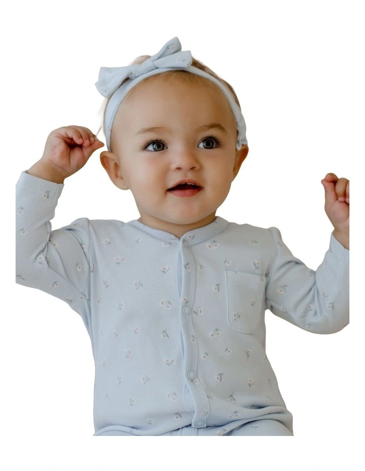 Wintergarden Studsuit And Headband Set in Blue image 3