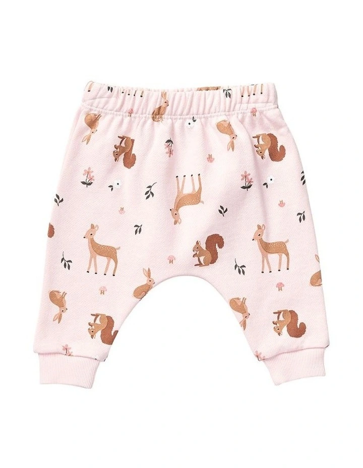 Frill Top And Fleece Pant Set in Multi image 4