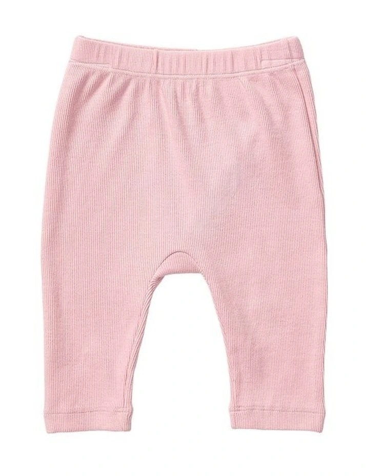 Fleece Jumper And Rib Legging Set in Pink image 6