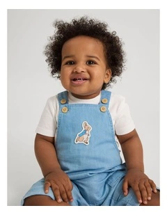 Boys Chambray Overall Set