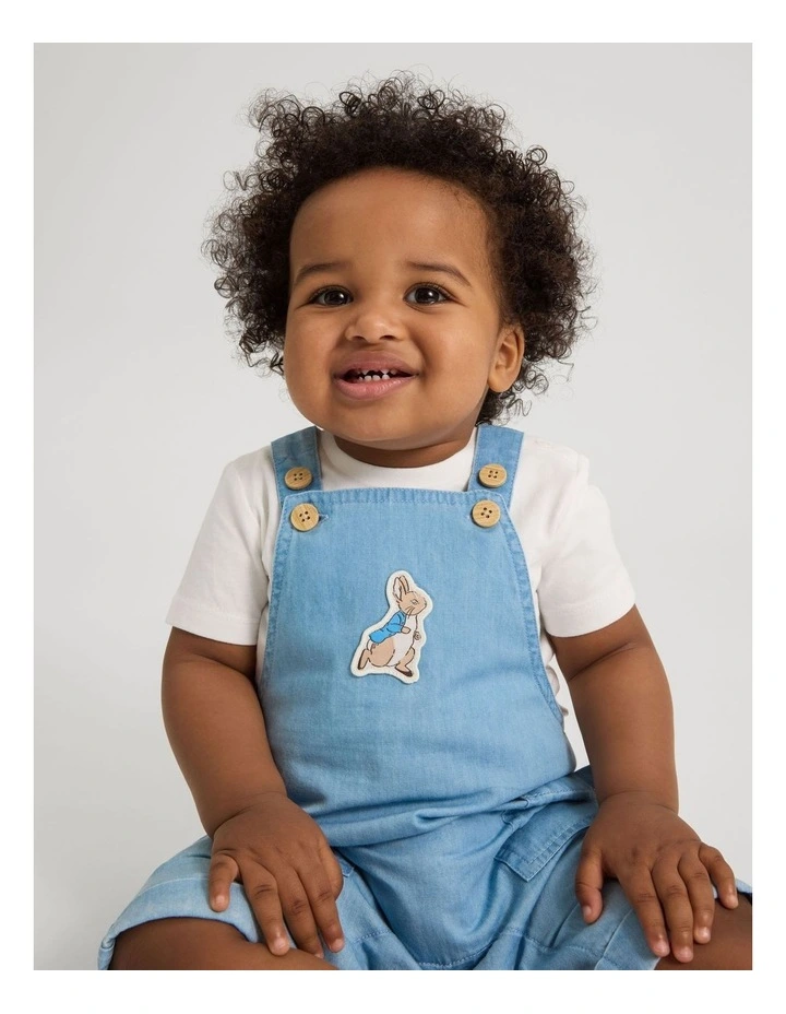 Boys Chambray Overall Set image 1