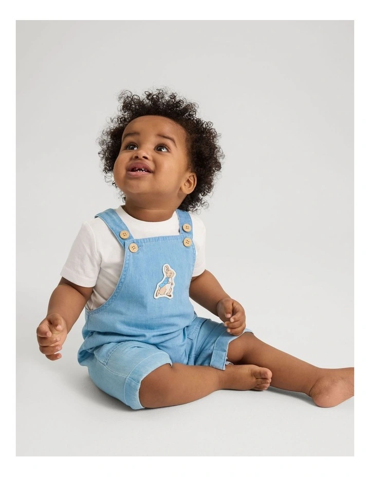 Boys Chambray Overall Set image 2