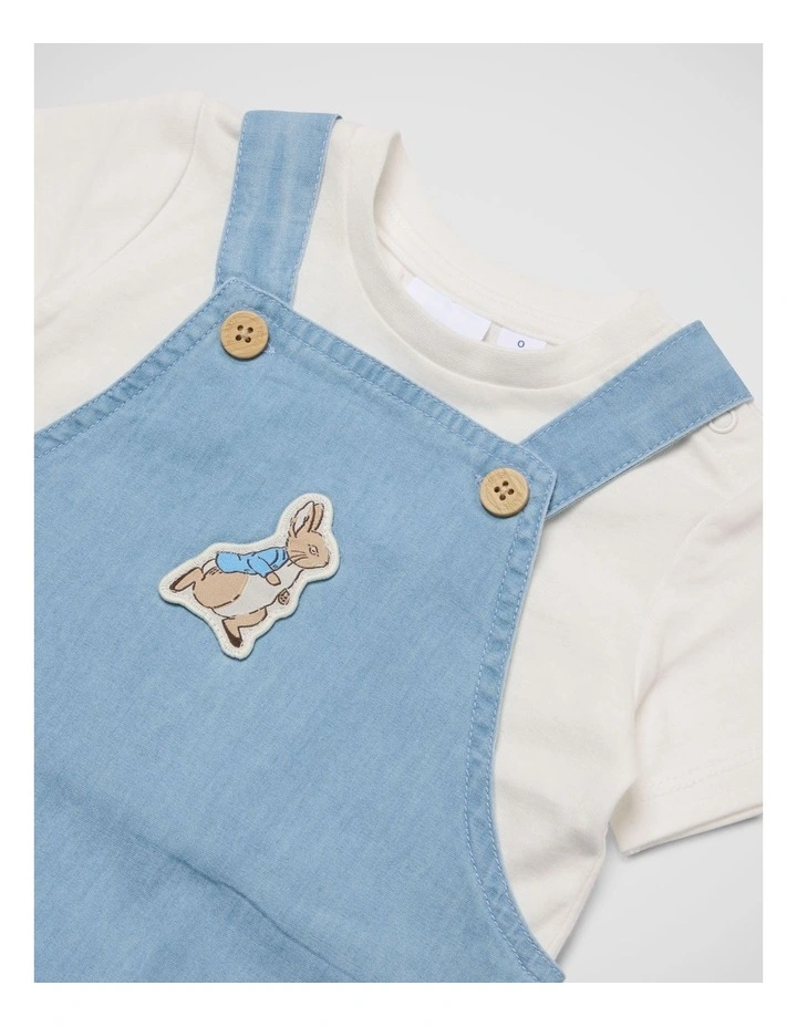 Boys Chambray Overall Set image 5