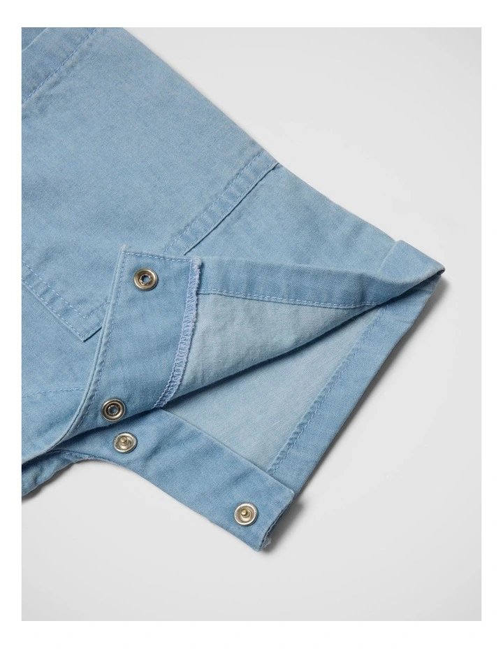 Boys Chambray Overall Set image 6