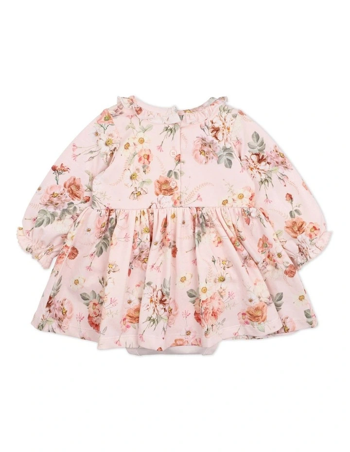 Dotti Print Overlay Dress in Pink image 2