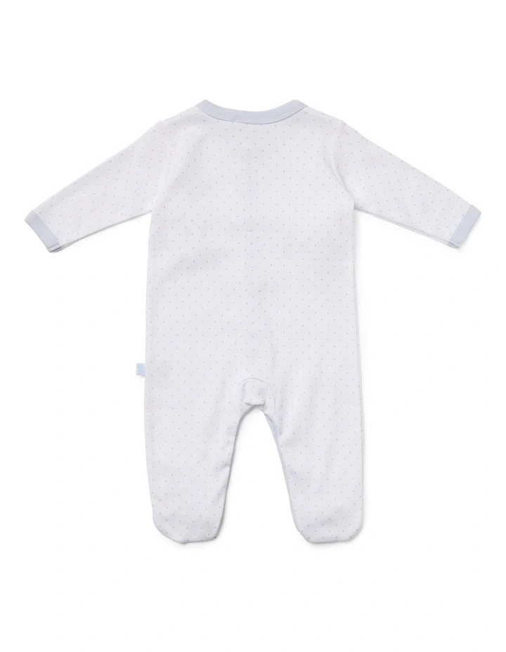 Acorn Studsuit and Bodyspencer 2 Piece Set in Soft Blue/Small Spot image 3