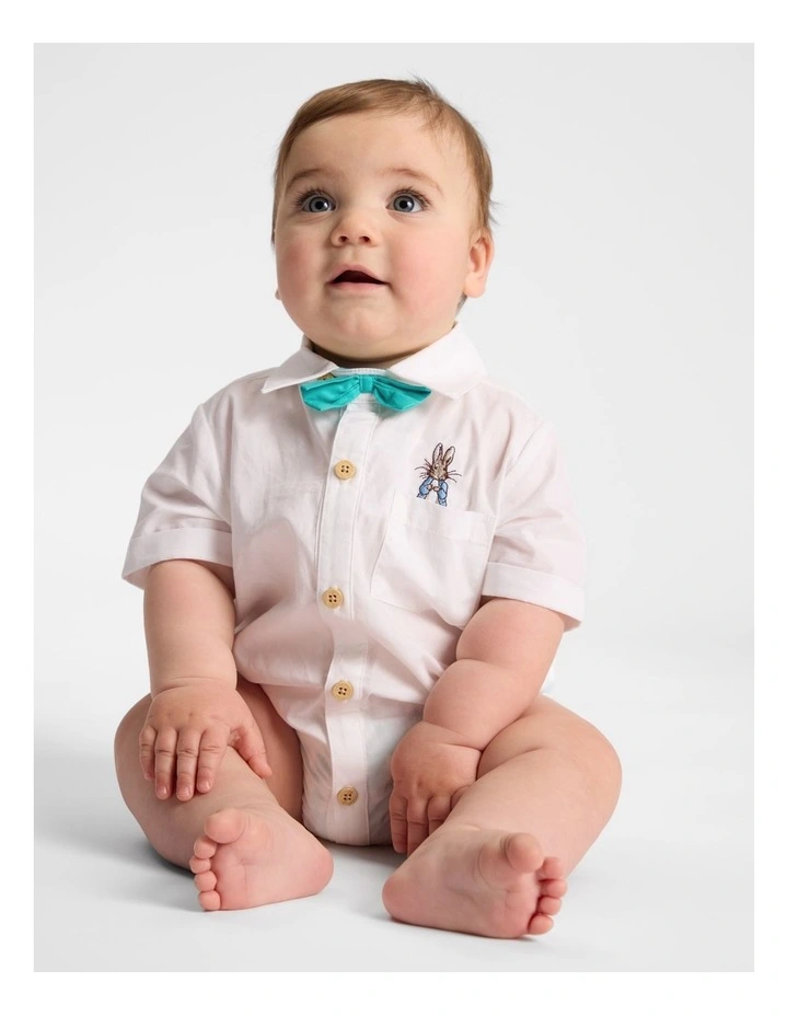 Shirt Bodysuit in White image 1
