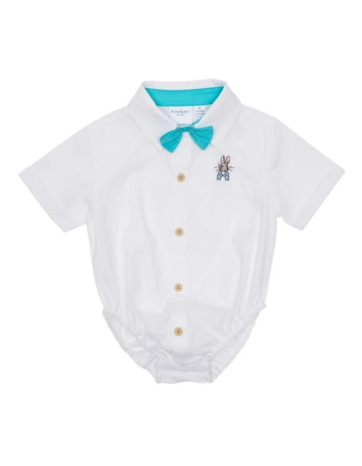 Shirt Bodysuit in White image 2