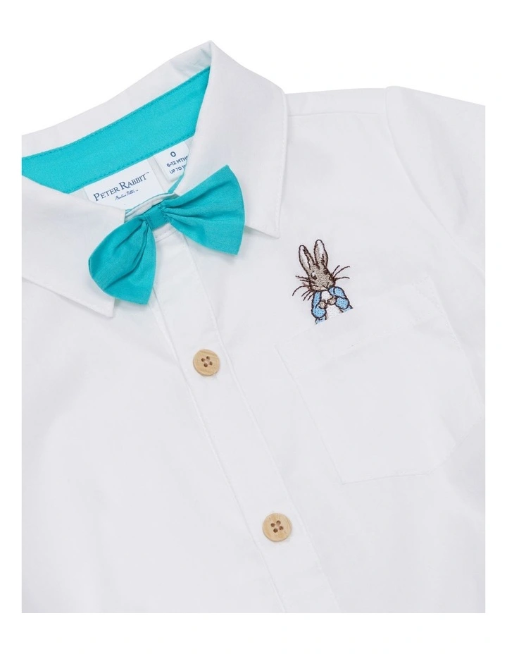 Shirt Bodysuit in White image 3