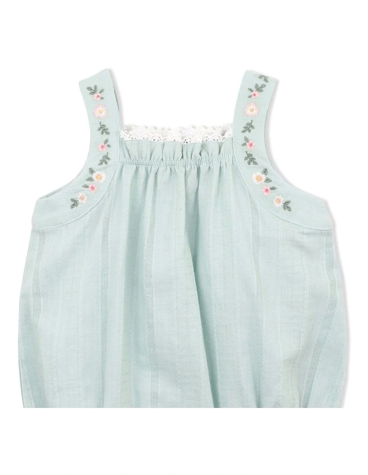 Zoe Embroidered Bodysuit in Sage image 3