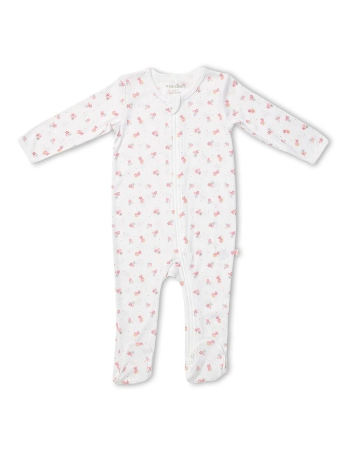 Zipsuit Floral in Pink image 1