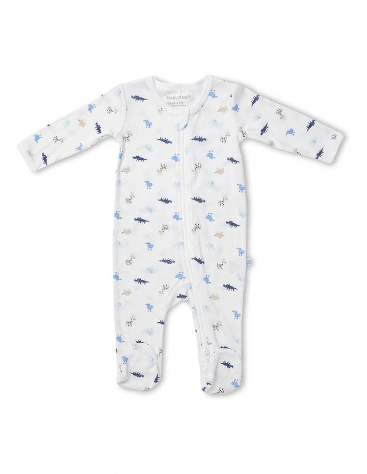 Zipsuit Animals in Blue image 1