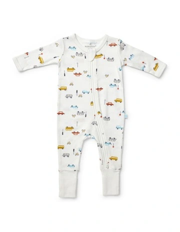 On The Move Cuffed Coverall in Vanilla