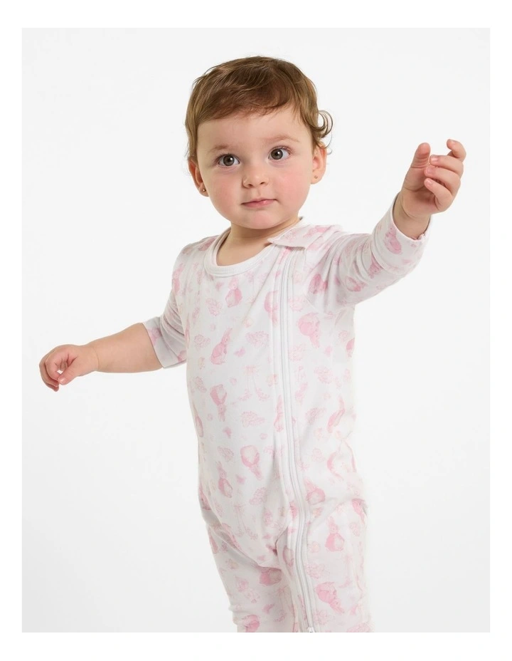 Coverall in Bright White/Pink image 1