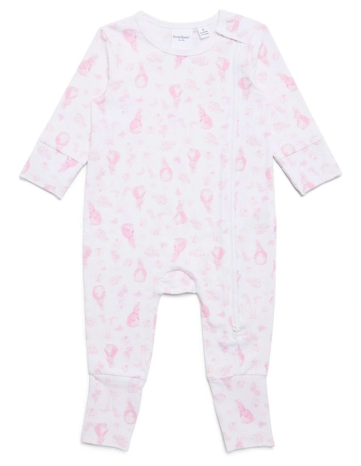 Coverall in Bright White/Pink image 3