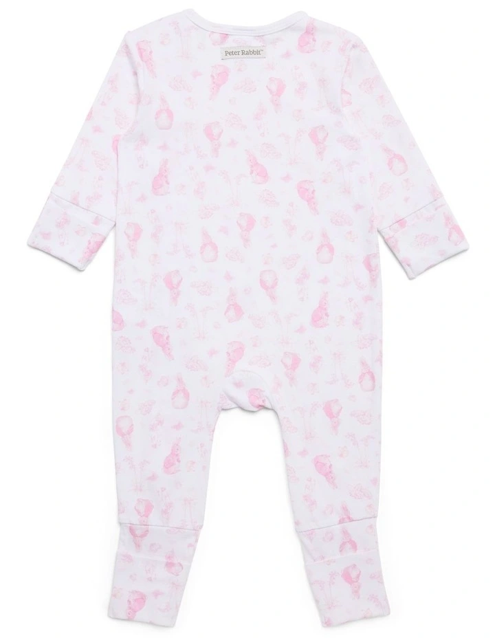 Coverall in Bright White/Pink image 4