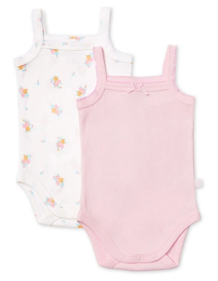 Strappy Bodysuit 2 Pack in Pink image 1